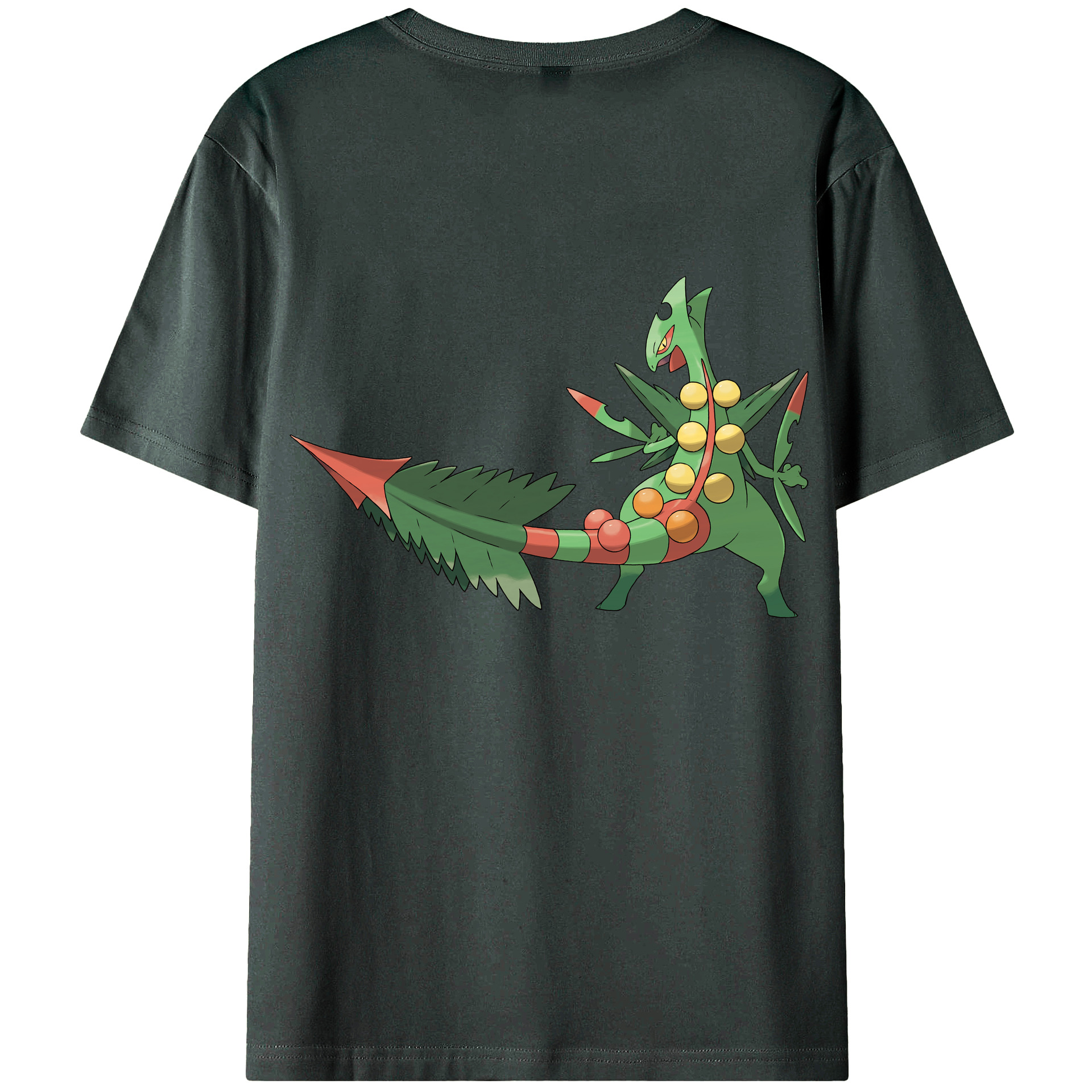 （画像用） ポケットモンスター Pokémon 綿100％ メンズ半袖Tシャツ（バックプリント） 通気性